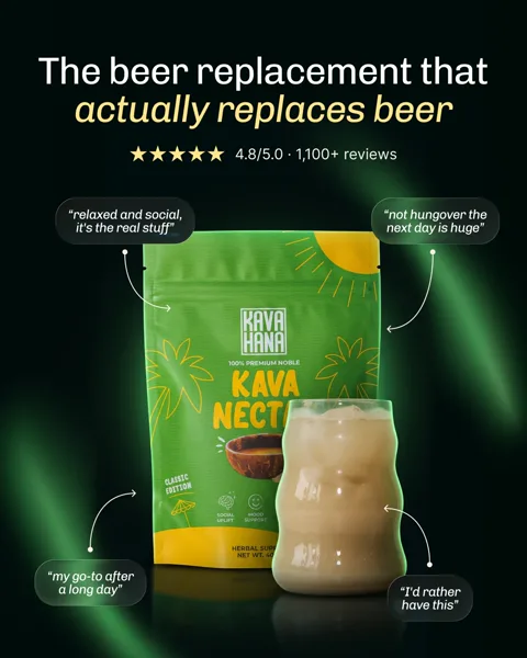 Kavahana static ad: the beer replacement that actually replaces beer